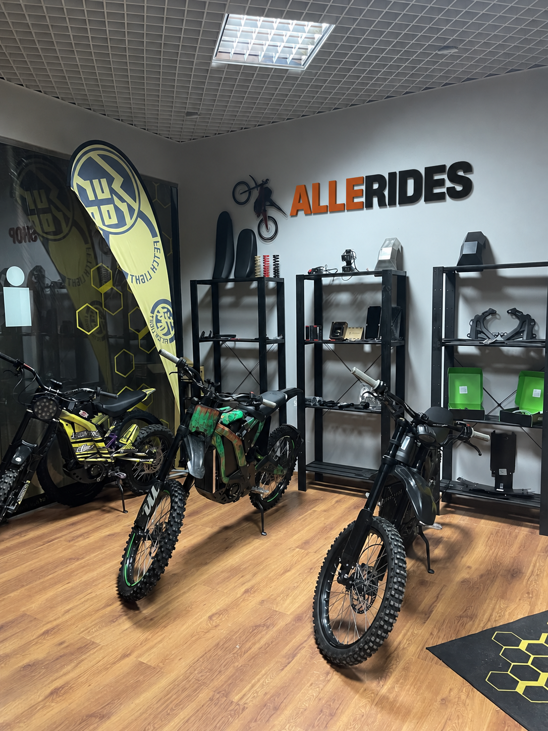 Allerides motorcycle showroom
